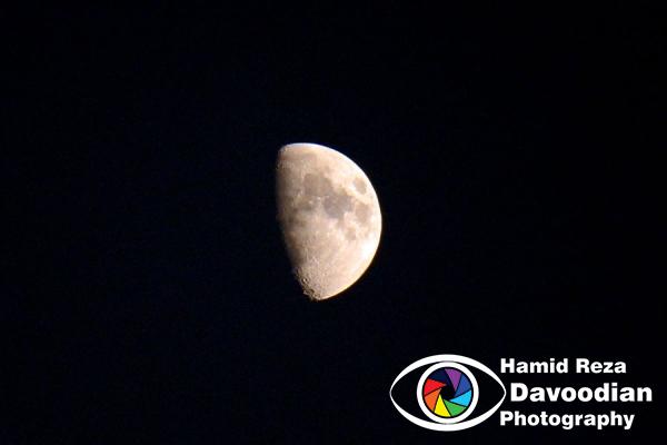 Moon in Isfahan sky